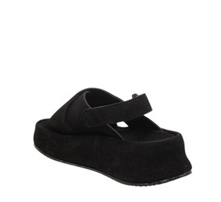 Diva Mod Zenne Sandalet 084 Süet Siyah