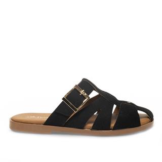 Diva Mod Zenne Terlik 0112 Yarma Süet Siyah