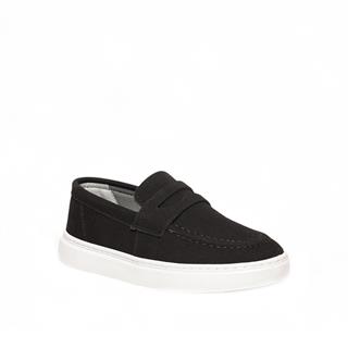 Genel Filet Loafer Ayakkabı 100 Süet Siyah