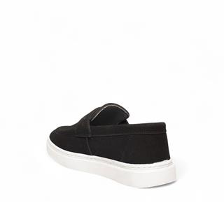 Genel Filet Loafer Ayakkabı 100 Süet Siyah