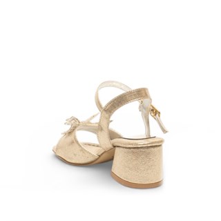 Genel Filet Topuklu Sandalet Hf091 Sultan Altın