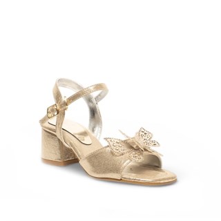 Genel Filet Topuklu Sandalet Hf091 Sultan Altın