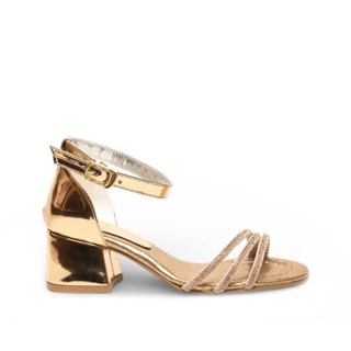 Genel Filet Topuklu Sandalet Hf090 Ayna Rose