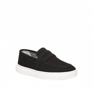 Genel Patik Loafer Ayakkabı 100p Süet Siyah
