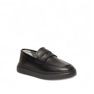 Genel Patik Loafer Ayakkabı 100p Cilt Siyah