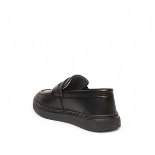 Genel Patik Loafer Ayakkabı 100p Cilt Siyah