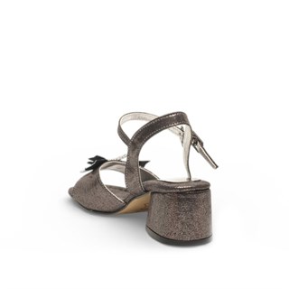 Genel Patik Topuklu Sandalet Hp091 Sultan Platin