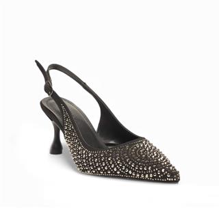 Genel Zenne Abiye Taş Detaylı Stiletto 550 Siyah-gümüş
