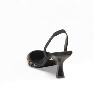 Genel Zenne Abiye Taş Detaylı Topuklu Ayakkabı 05 Siyah