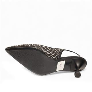 Genel Zenne Abiye Taş Detaylı Stiletto 550 Siyah-gümüş