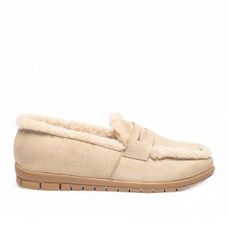 Genel Zenne Ayakkabı Kürklü 802 Süet Bej