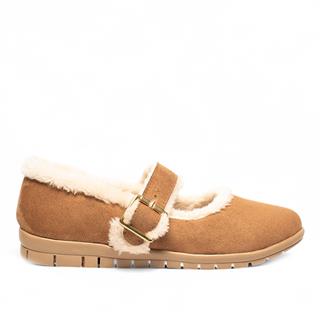 Genel Zenne Ayakkabı Kürklü 801 Süet Taba