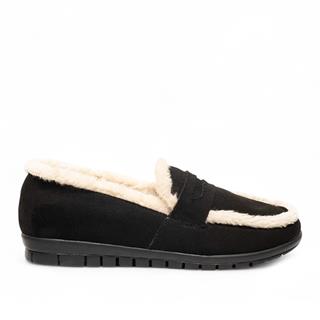 Genel Zenne Ayakkabı Kürklü 802 Süet Siyah