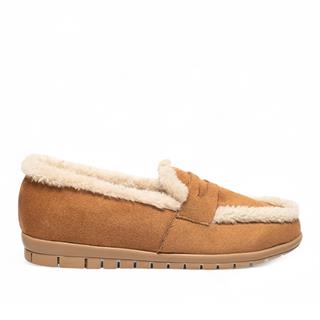 Genel Zenne Ayakkabı Kürklü 802 Süet Taba