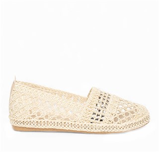 Genel Zenne Babet Espadril 94 Örgü Bej