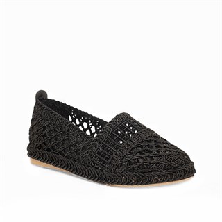 Genel Zenne Babet Espadril 94 Örgü Siyah