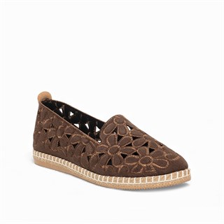 Genel Zenne Babet Espadril 97 Süet Kahve