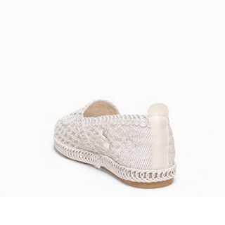 Genel Zenne Babet Espadril 95 Örgü Beyaz