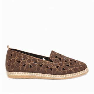 Genel Zenne Babet Espadril 97 Süet Kahve