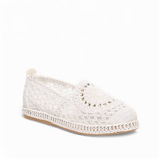 Genel Zenne Babet Espadril 95 Örgü Beyaz