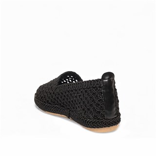 Genel Zenne Babet Espadril 96 Örgü Siyah