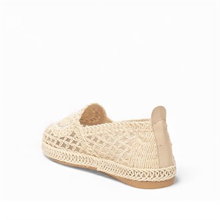 Genel Zenne Babet Espadril 95 Örgü Bej