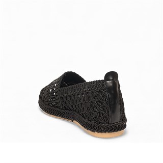 Genel Zenne Babet Espadril 94 Örgü Siyah