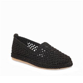Genel Zenne Babet Espadril 96 Örgü Siyah