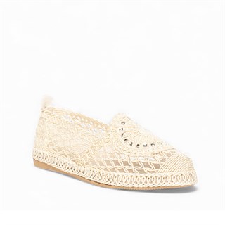 Genel Zenne Babet Espadril 95 Örgü Bej