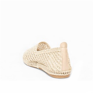 Genel Zenne Babet Espadril 96 Örgü Bej