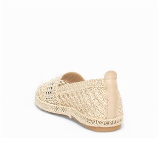 Genel Zenne Babet Espadril 94 Örgü Bej