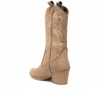 Genel Zenne Bot Kovboy 5006 Süet Vizon