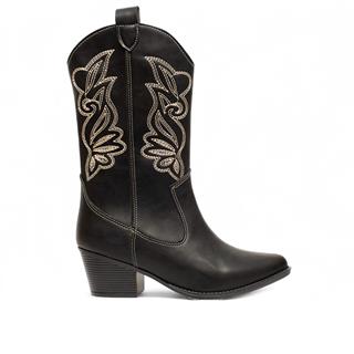 Genel Zenne Bot Kovboy 5006 Cilt Siyah