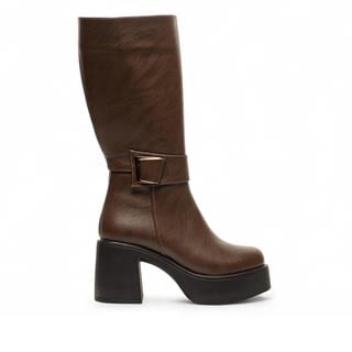 Genel Zenne Çizme Topuklu 311 Cilt Kahve
