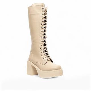 Genel Zenne Çizme Topuklu 304 Cilt Bej