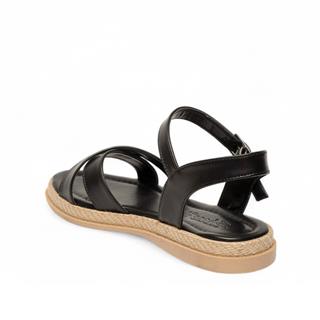 Genel Zenne Günlük Çapraz Bantlı Sandalet 209 Cilt Siyah