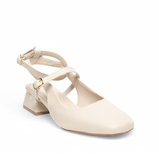 Genel Zenne Günlük Topuklu Ayakkabı 5190 Bej
