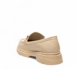 Genel Zenne Loafer Ayakkabı 807 Kırışık Rugan Krem