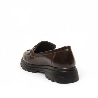 Genel Zenne Loafer Ayakkabı 816 Kırışık Rugan Kahve