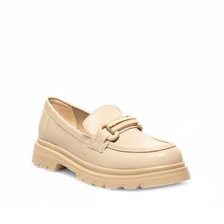 Genel Zenne Loafer Ayakkabı 802 Kırışık Rugan Bej