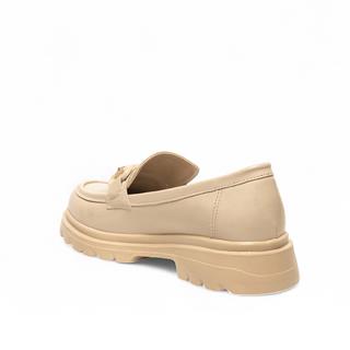 Genel Zenne Loafer Ayakkabı 802 Kırışık Rugan Bej