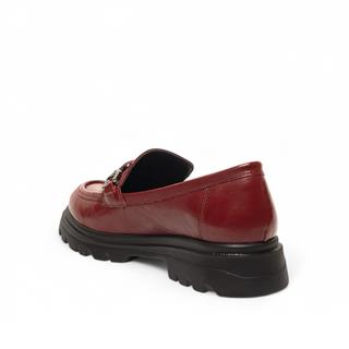 Genel Zenne Loafer Ayakkabı 819 Kırışık Rugan Bordo