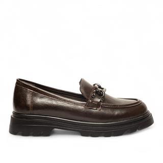 Genel Zenne Loafer Ayakkabı 822 Kırışık Rugan Kahve