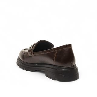 Genel Zenne Loafer Ayakkabı 819 Kırışık Rugan Kahve