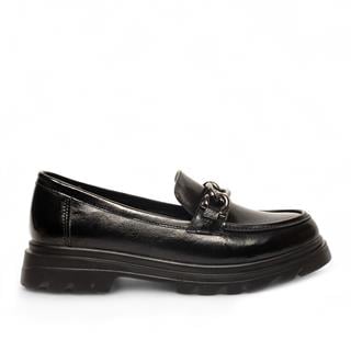 Genel Zenne Loafer Ayakkabı 822 Kırışık Rugan Siyah