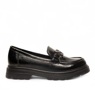 Genel Zenne Loafer Ayakkabı 819 Kırışık Rugan Siyah