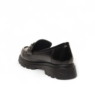 Genel Zenne Loafer Ayakkabı 801 Kırışık Rugan Siyah