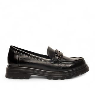 Genel Zenne Loafer Ayakkabı 816 Kırışık Rugan Siyah