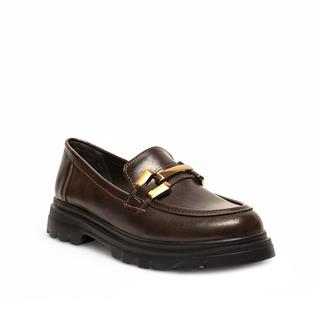 Genel Zenne Loafer Ayakkabı 814 Kırışık Rugan Kahve