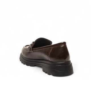 Genel Zenne Loafer Ayakkabı 801 Kırışık Rugan Kahve